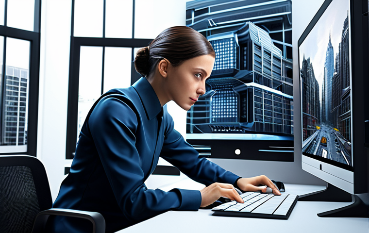 디지털아트 장르별 분류 - **Vector Graphics:** "A graphic designer, fully clothed in appropriate business casual attire, creat... 디지털아트 장르별 분류 - **Vector Graphics:** "A graphic designer, fully clothed in appropriate business casual attire, creat...