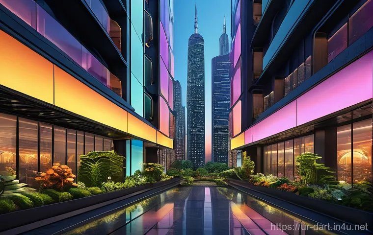 디지털아트 스타일 연구 - Prompt 1: AI Art - "Futuristic Urban Serenity"** 디지털아트 스타일 연구 - Prompt 1: AI Art - "Futuristic Urban Serenity"**