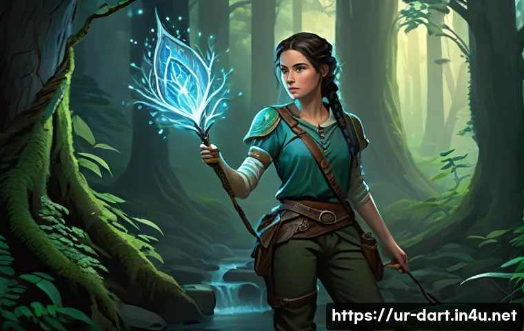 디지털아트 마켓플레이스 비교 - **Prompt 1: Mystical Forest Explorer**
A determined young woman, in her early 20s, with intricat...